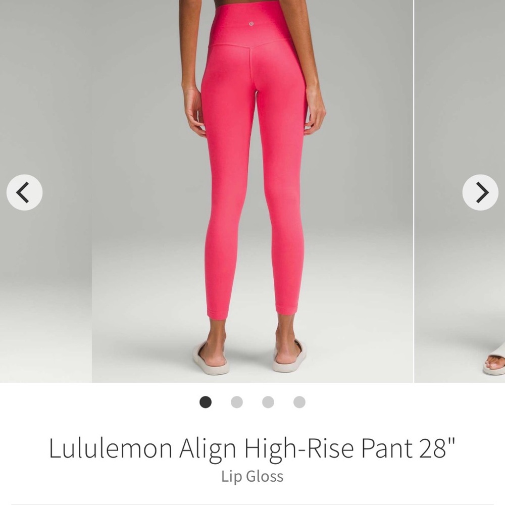 Lululemon Align High-Rise Pant 28" lip gloss size 6